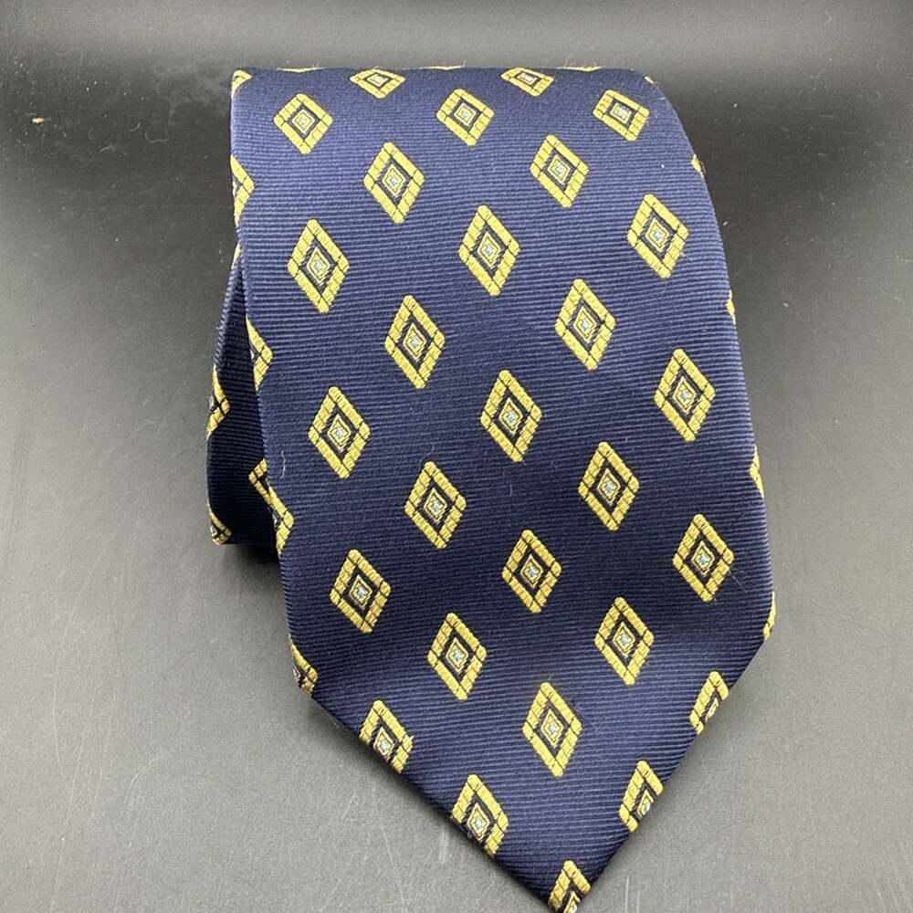 Jos A Bank Classic Collection Tie Navy And Gold